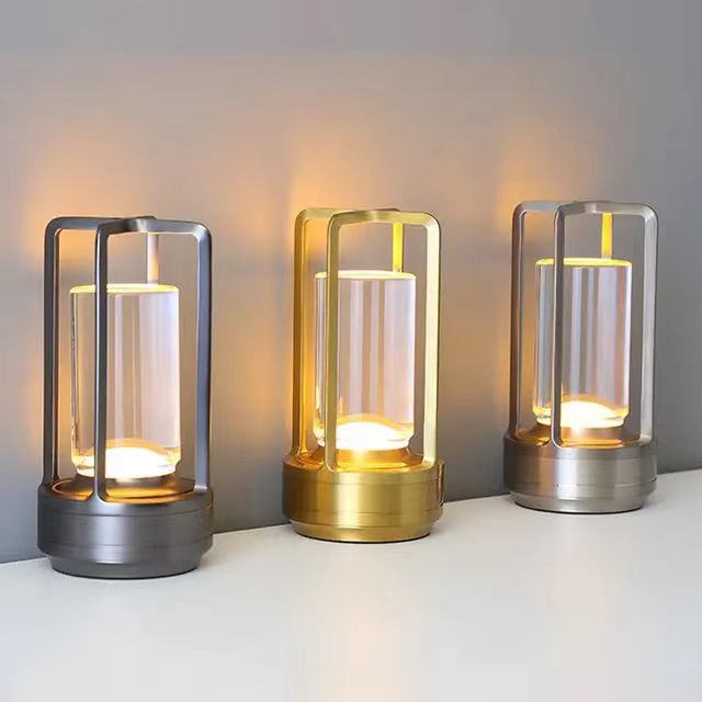 Cross-Shaped LED Table Lamp - Black Touch Button with USB Charging - Home & Garden > Lighting > Table Lamps
