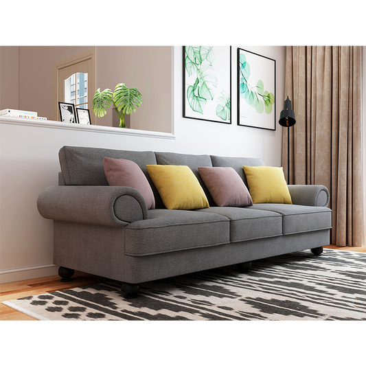 The Cloud Nine 3 Seater Sofa Slate Grey Furniture > Sofas > Sofas & Sofa Beds