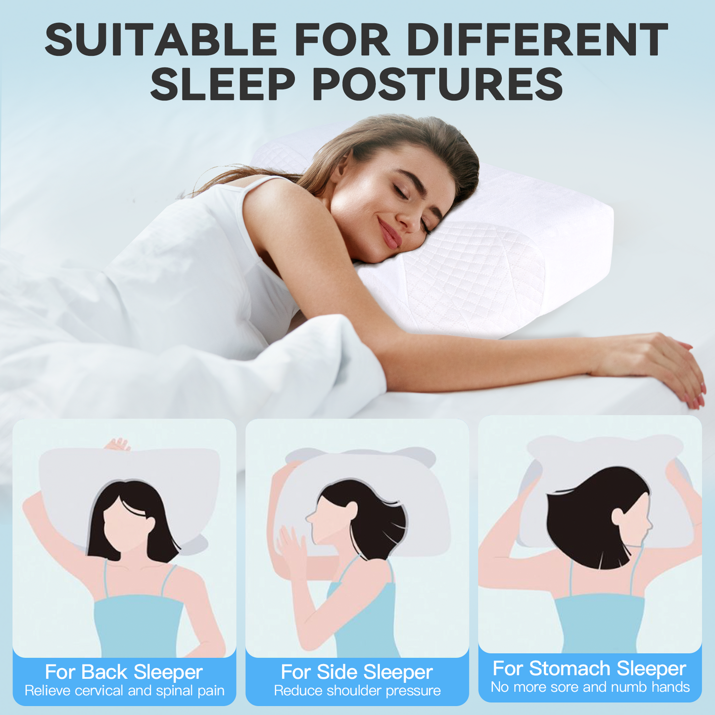 CPAP Contour Sleep Therapy Memory Foam Pillow Home & Garden > Bedding > Pillows