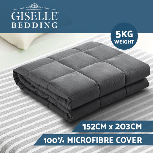Giselle Weighted Blanket 5KG Adult - Home & Garden > Bedding > Blankets & Throws