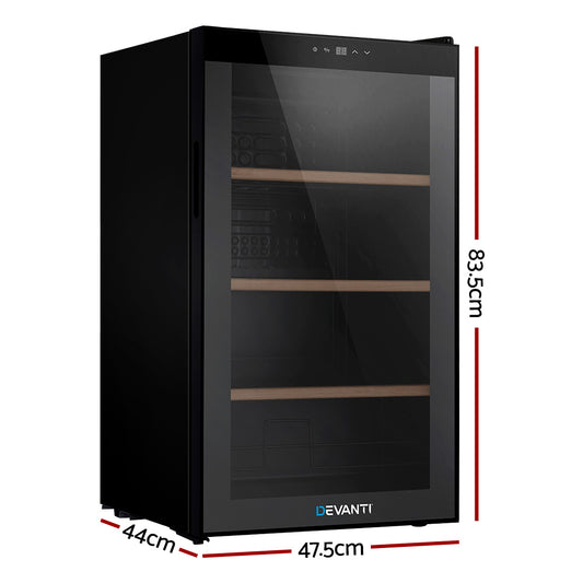Devanti Wine Fridge Cooler 34 Bottles Appliances > Fridges & Freezers > Wine Fridges