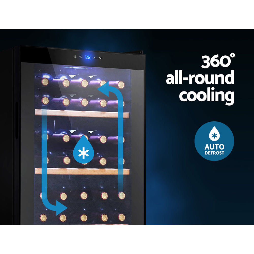 Devanti Wine Fridge Cooler 34 Bottles Appliances > Fridges & Freezers > Wine Fridges