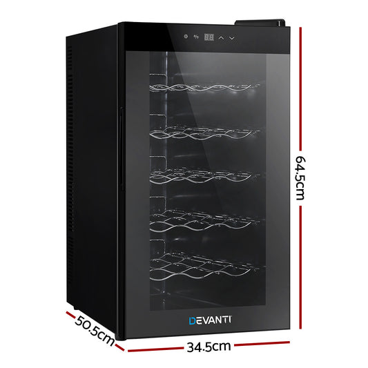 Wine Fridge Cooler 18 Bottles - Appliances > Fridges & Freezers > Wine Fridges