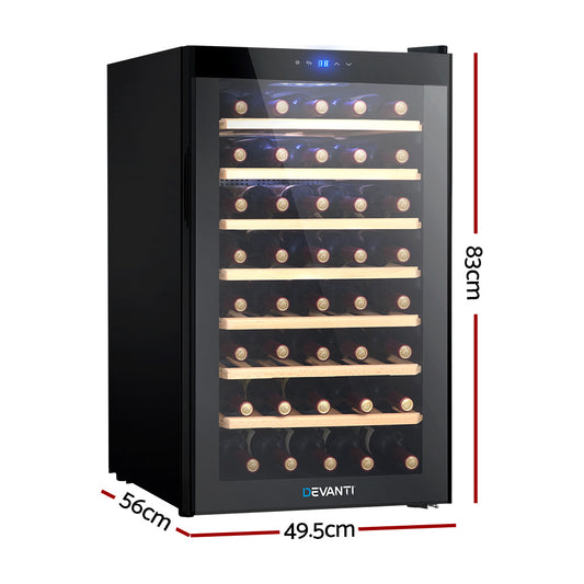 Devanti Wine Fridge Cooler 51 Bottles Appliances > Fridges & Freezers > Wine Fridges