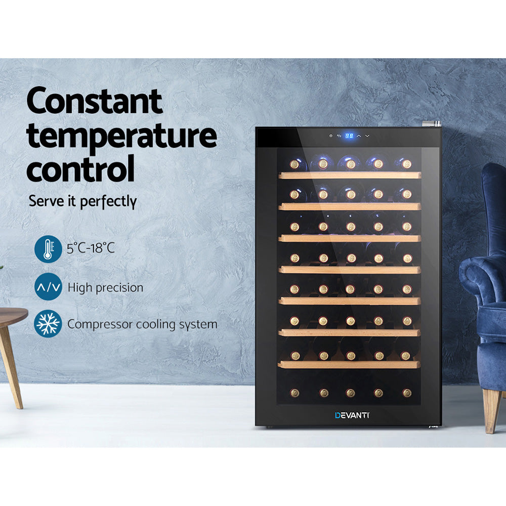 Devanti Wine Fridge Cooler 51 Bottles Appliances > Fridges & Freezers > Wine Fridges
