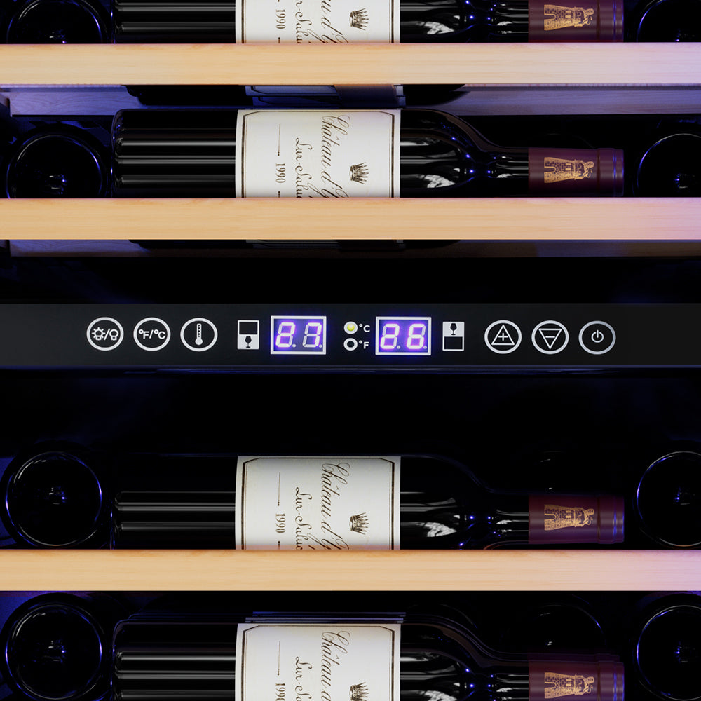 Devanti Wine Fridge Cooler Dual Zone 128 Bottles Appliances > Fridges & Freezers > Wine Fridges