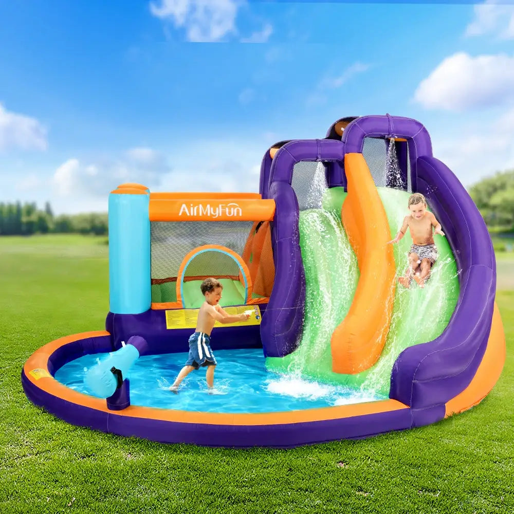 Airmyfun Inflatable Water Slide Kids Jumping Trampoline Castle Double