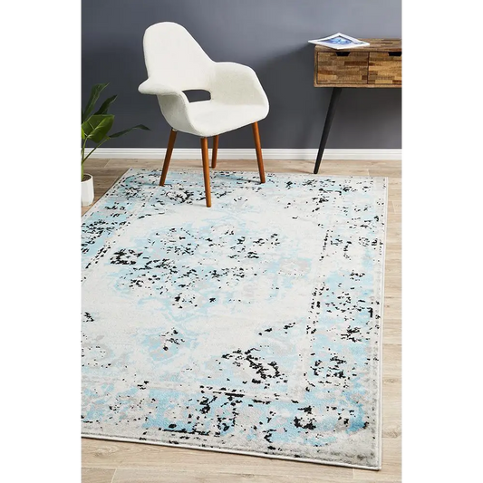 Alexa Transitional Rug Blue Grey by Culture - 400x300cm