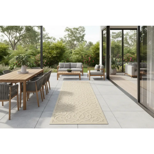 Alpha Outdoor Rug - Cream - 160x230