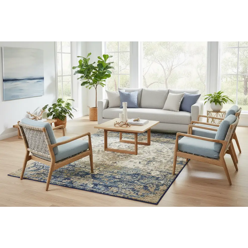 Anastasia 252 Blue Rug by Culture - 290x200cm