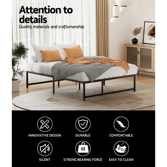 Bed Frame Queen Size Metal Tino
