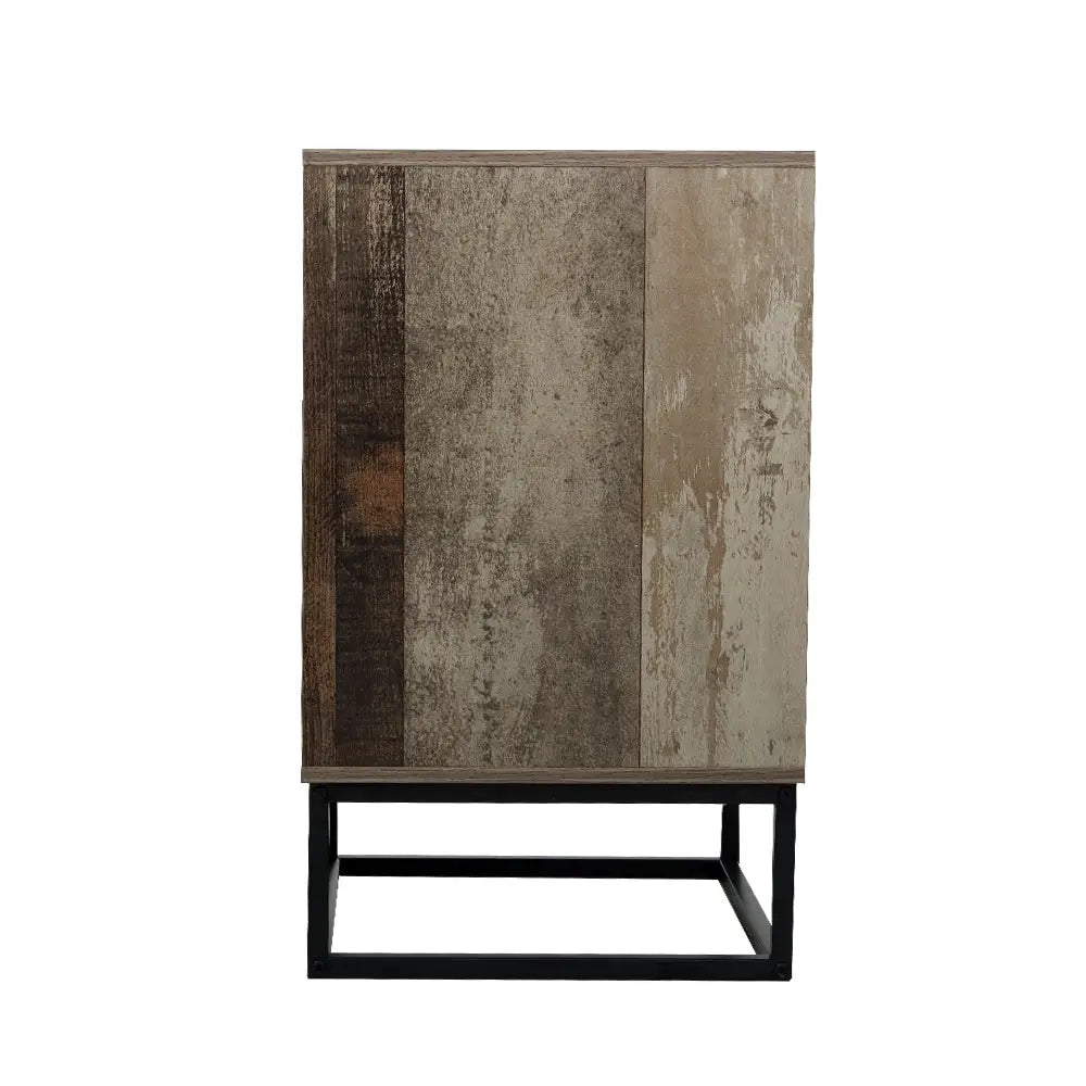 Bedside Table 2 Drawers with Shelf - Badan