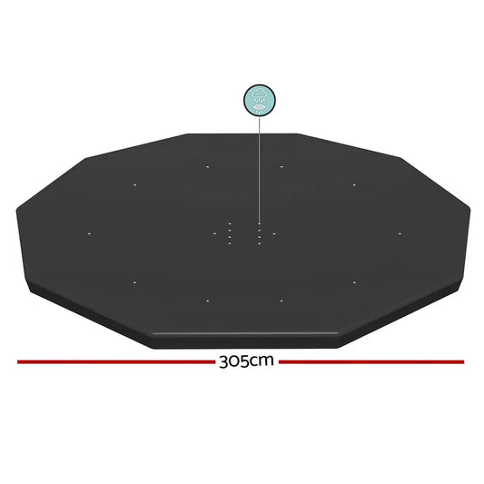 Bestway Pool Cover Fits 3.05m Round Above Ground Swimming Pvc Blanket