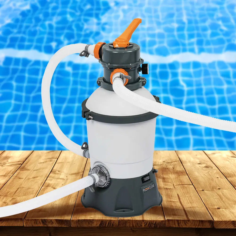 Bestway Pool Pump Sand Filter 800gph 3028l/h Pools Flowclear Filters