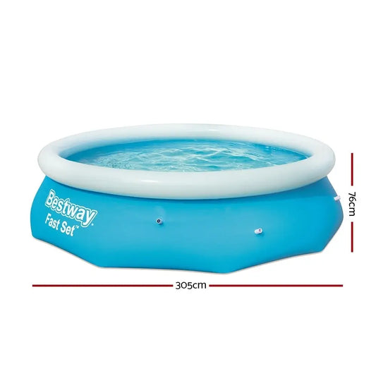 Bestway Swimming Pool 305x76cm Above Ground Round Inflatable Pools 3800l