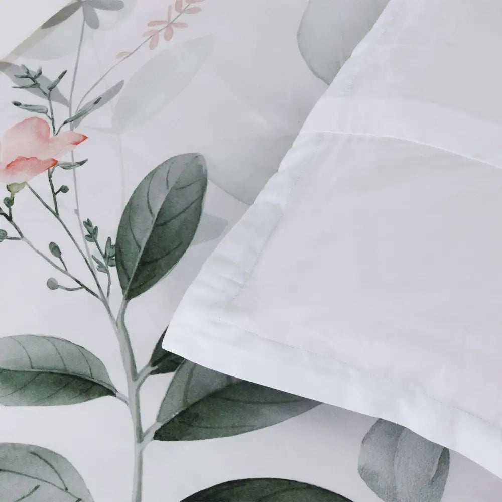 Bianca Wellingrove White Cotton Sateen Quilt Cover Set Double