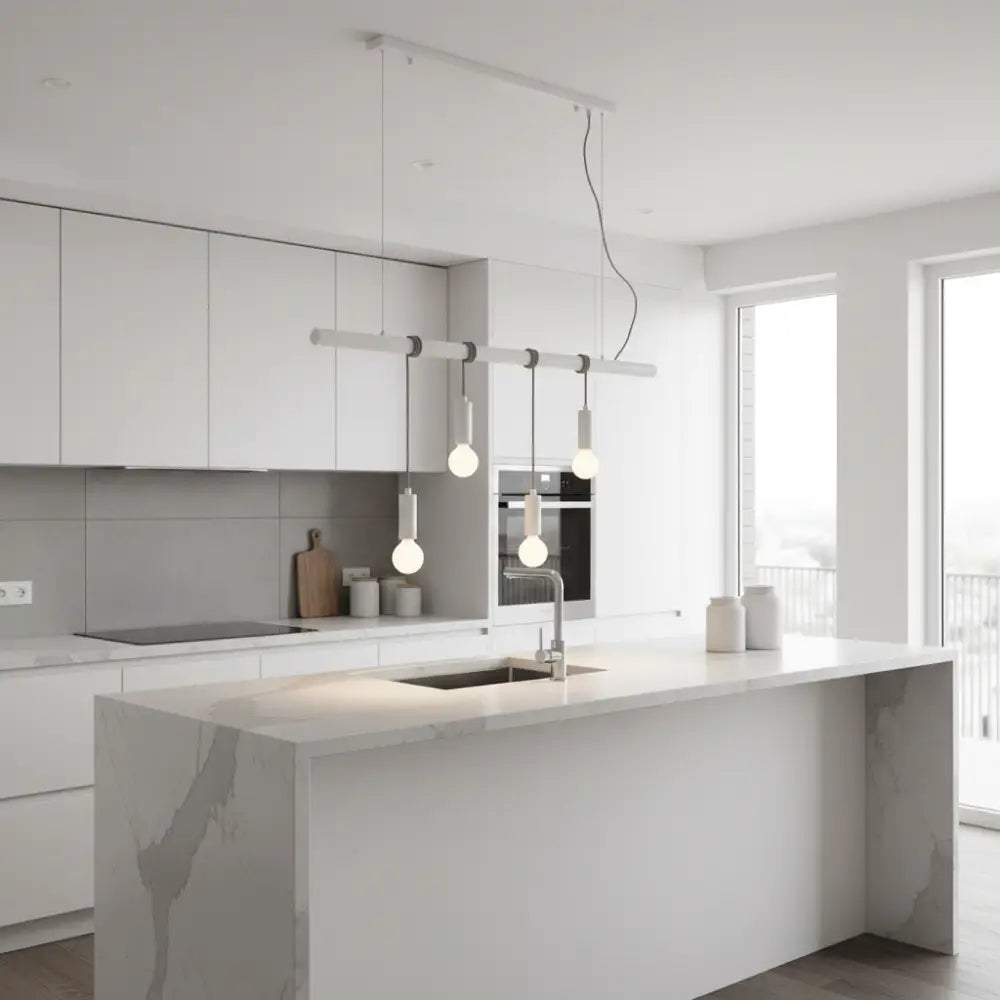 Bikkel 4 Lights Pendant Light - White