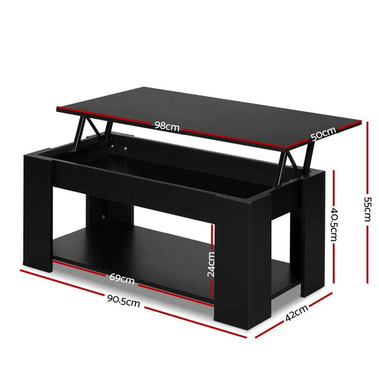 Coffee Table Lift-top Black