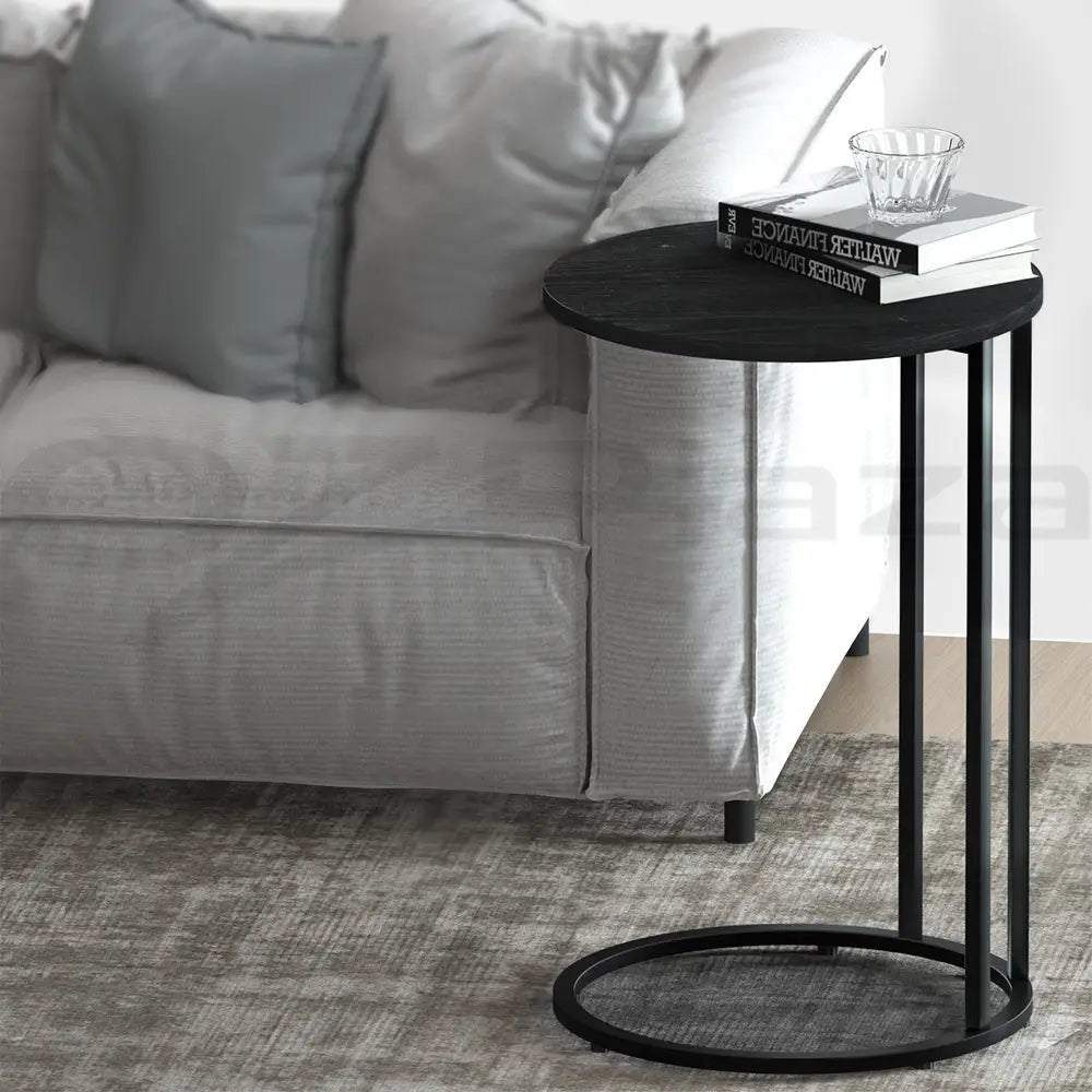 Coffee Table Side Round Black Martha