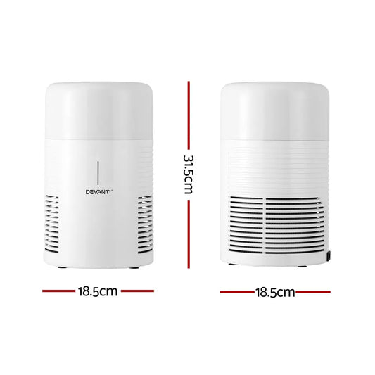 Devanti Air Purifier Hepa Filter Home Purifiers Dust Sensor Pm2.5 Remover