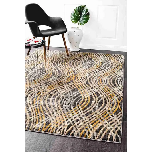 Dream Scape 852 Charcoal by Rug Culture - 400x300cm - Rectangle