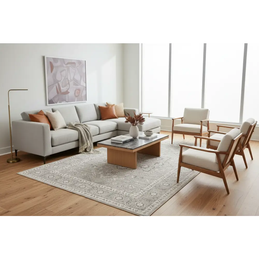 Evoke 261 Silver by Rug Culture -330x240cm - Rectangle