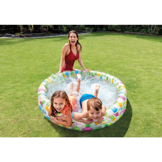 Intex 3 Ring Pineapple Splash Pool 59431 132cm