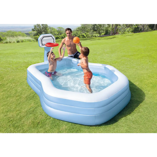 Intex Swim Center Shootin’ Hoops Inflatable Pool 2.57m x 1.88m 57183