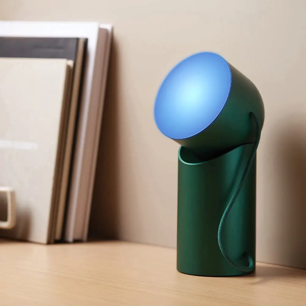 Lexon Orbe Portable Led Lamp with Moving Head - Green