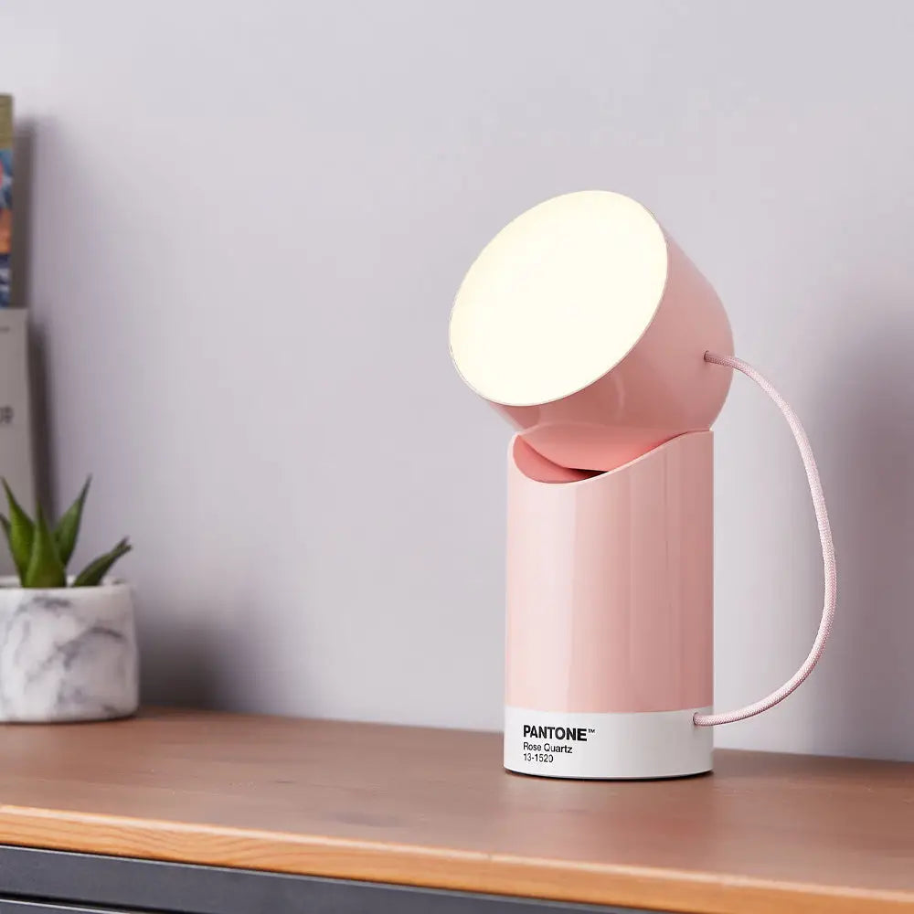 Lexon Orbe Portable Led Lamp with Moving Head Pantone - Rose Pink