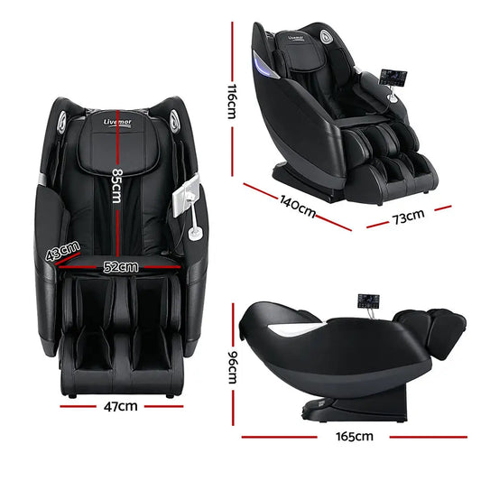 Livemor Massage Chair Electric Recliner Home 3d Massager Flynn