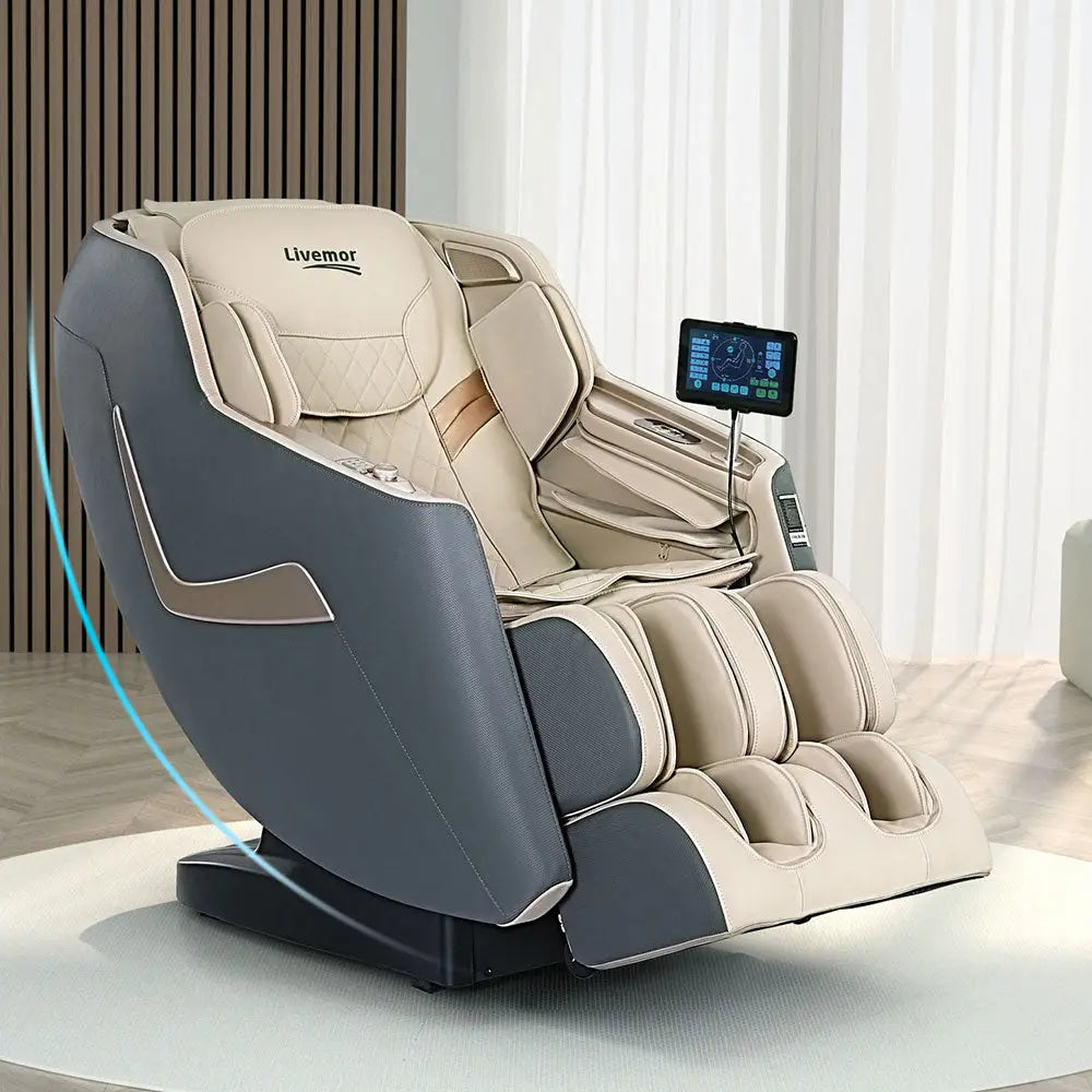 Livemor Massage Chair Electric Recliner Home Massager 3d Opal