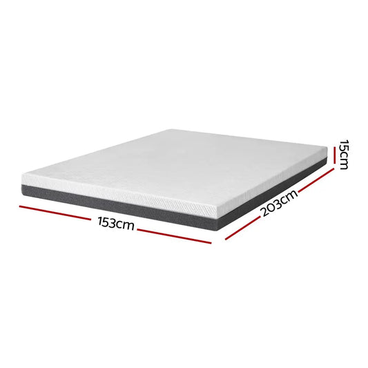 Memory Foam Mattress Bed Cool Gel Non Spring 15cm Queen