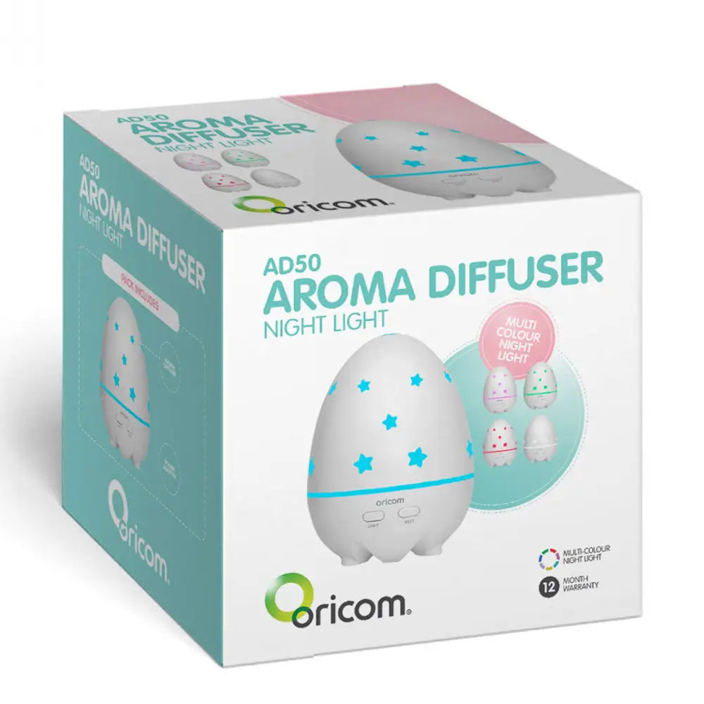 Oricom Aroma Diffuser Humidifier & Night Light Baby Kids Room Ad50