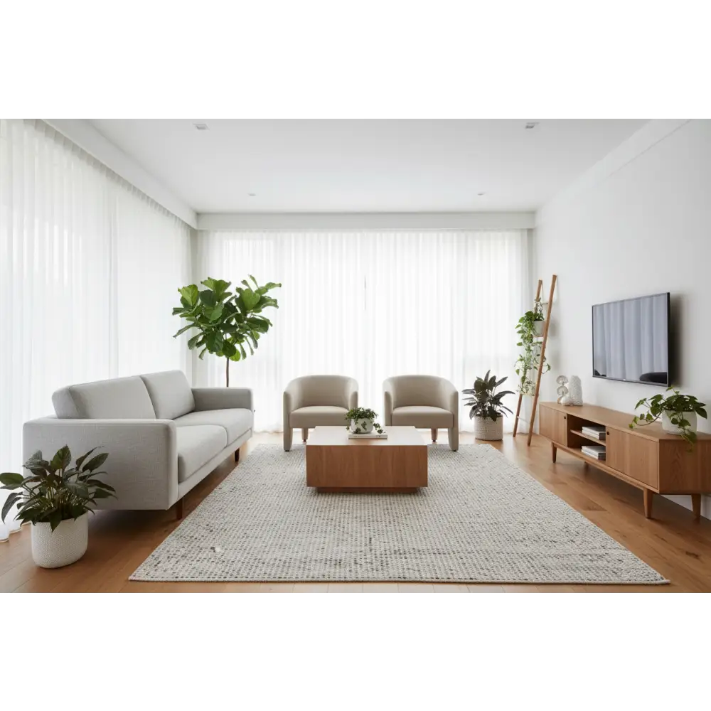 Skandi 300 Grey Rug by Culture-280x190cm - Rectangle