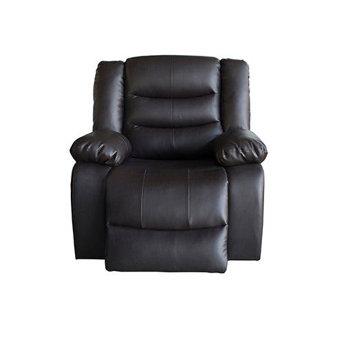 3 + 2 + 1 Seater Recliner Sofa In Faux Leather Lounge Couch in Black Furniture > Dining > Kitchen & Dining Chairs