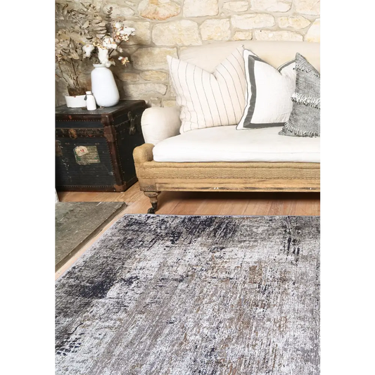 Vintage Crown Elizabeth Ash Beige Distressed Rug 280x380