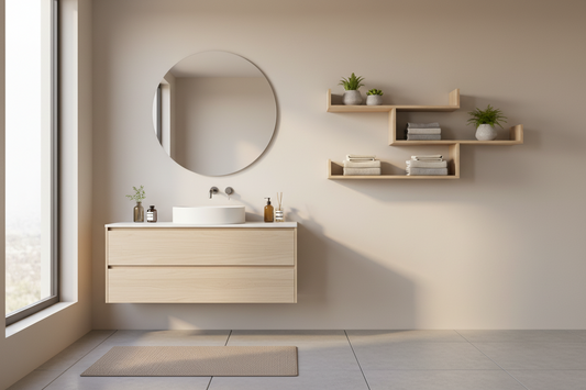wall storage shelves australia modern bathroom