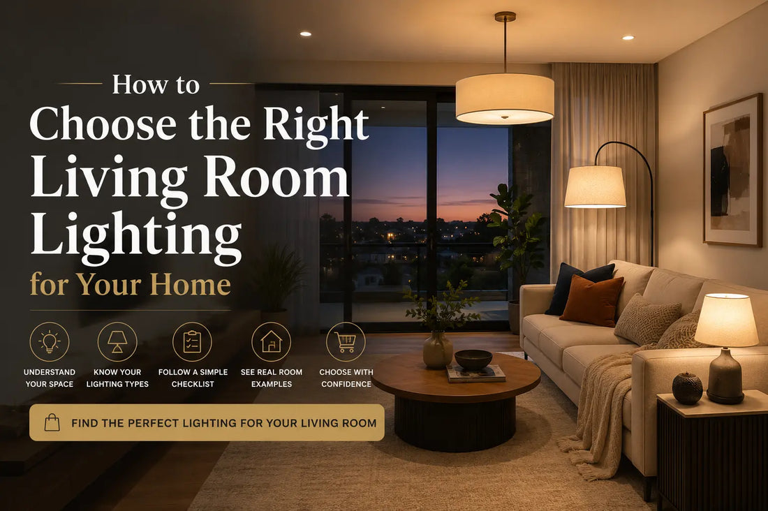 How to Choose the Right Living Room Lighting for Your Home (Australian Buying Guide)