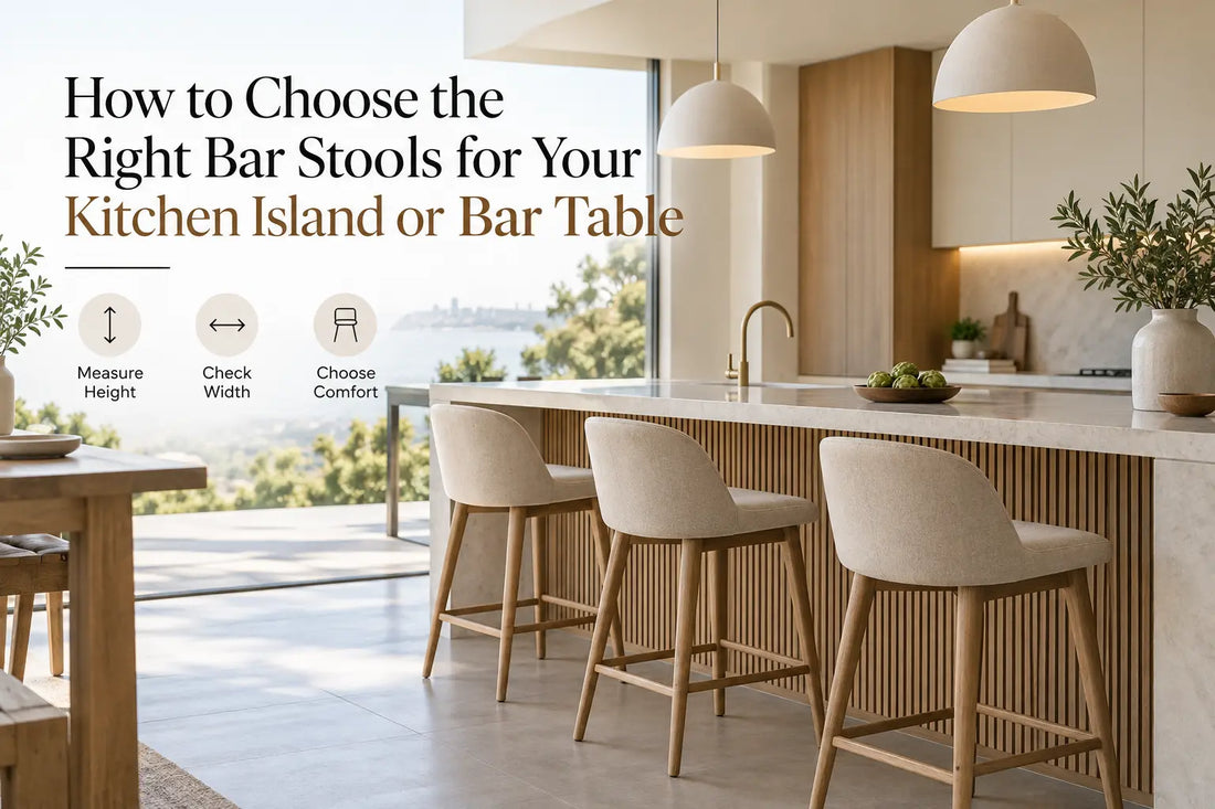 How to Choose the Right Bar Stools for Your Kitchen Island or Bar Table_blogbannerimage