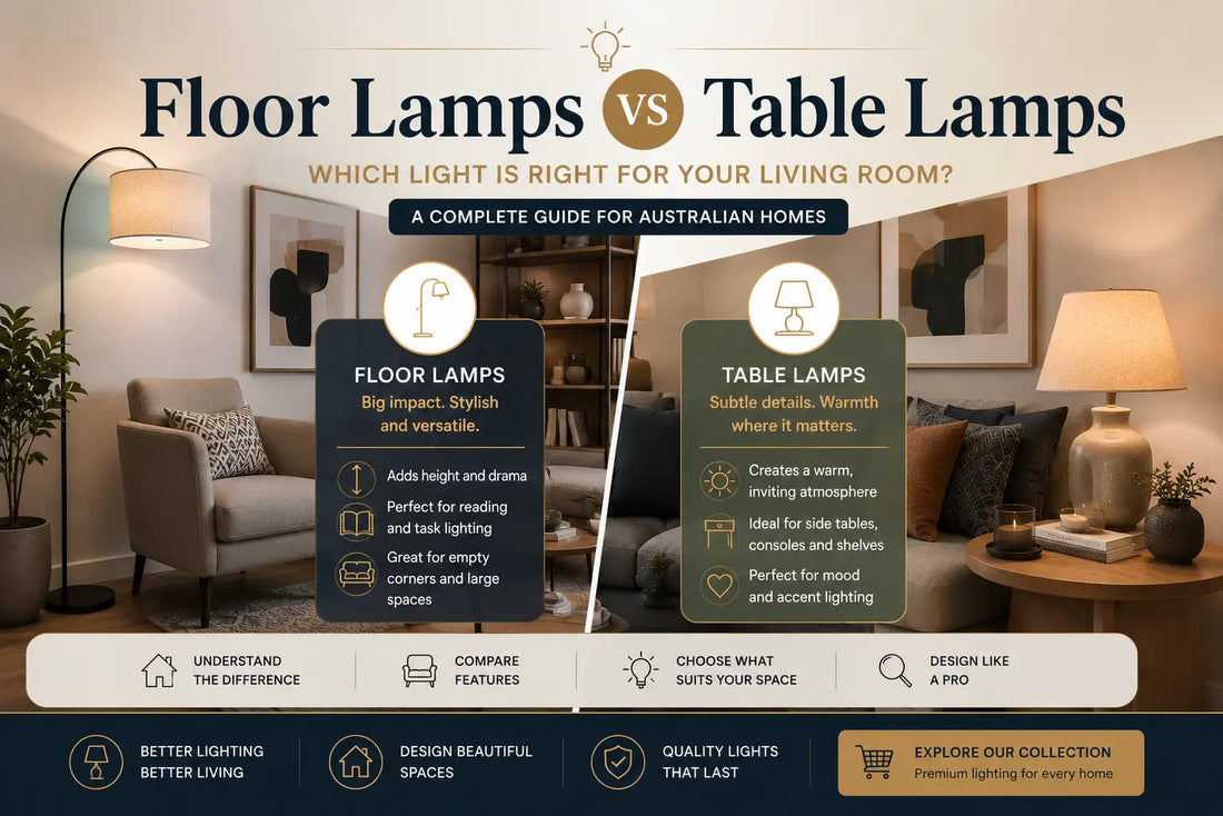 Floor Lamps vs Table Lamps: Which Is the Better Choice for Your Living Room?