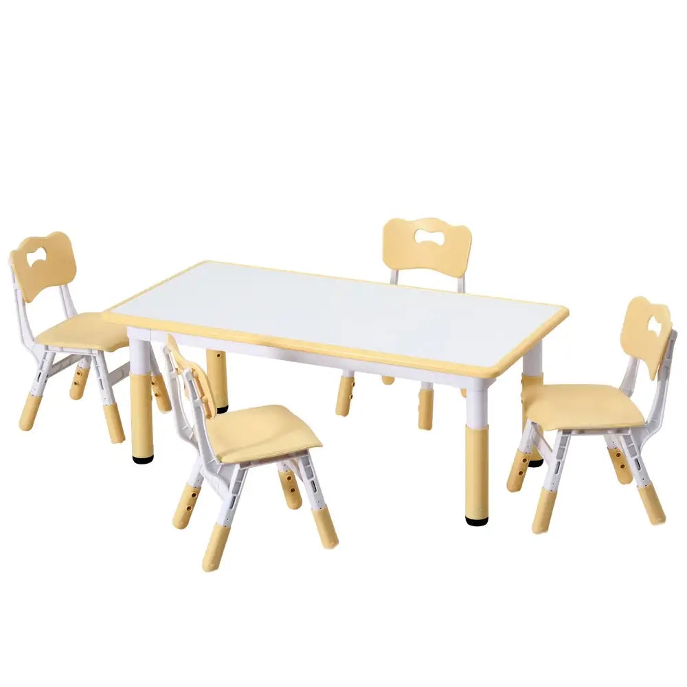 1 Kids Table and 4 Chairs Set Graffiti