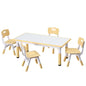 1 Kids Table and 4 Chairs Set Graffiti