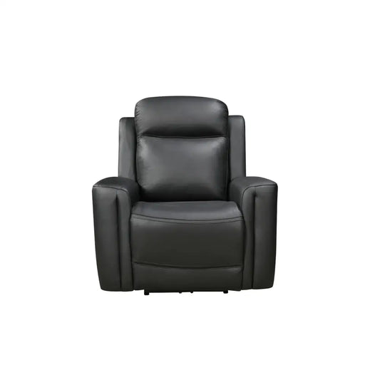 1 Seater Electric Leather/pvc Black Recliner