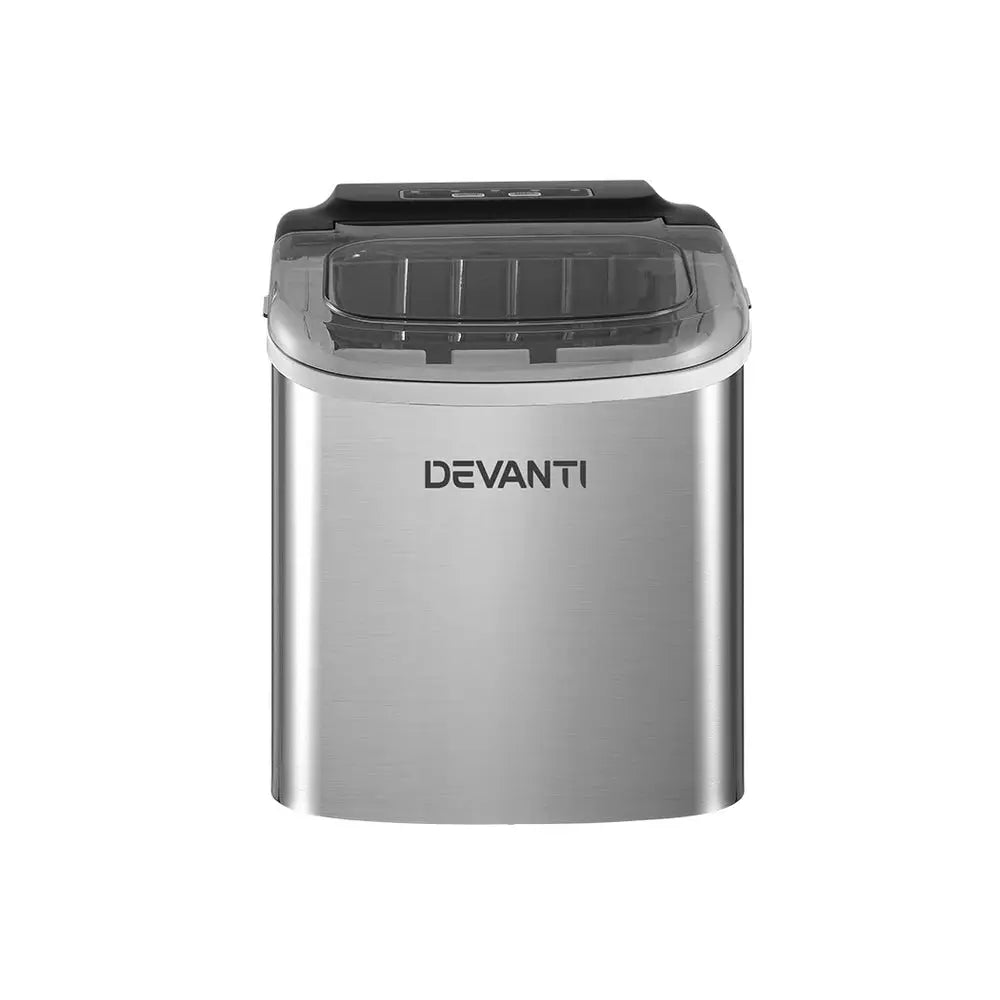 12kg Ice Maker Machine W/self Cleaning Silver