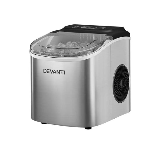 12kg Ice Maker Machine W/self Cleaning Silver