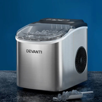 12kg Ice Maker Machine W/self Cleaning Silver