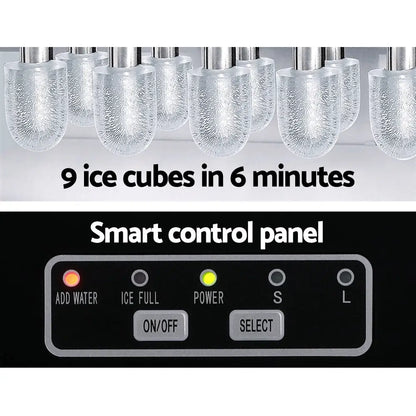 12kg Ice Maker Machine W/self Cleaning Silver