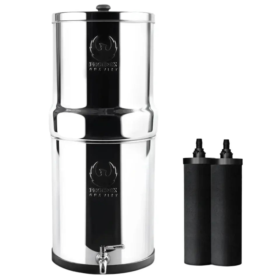 12l Premium Stainless Steel Gravity Water Filter with Tap (smart Carbon Filter)