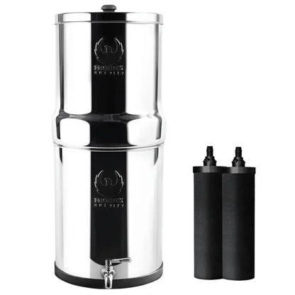 12l Premium Stainless Steel Gravity Water Filter with Tap (smart Carbon Filter)
